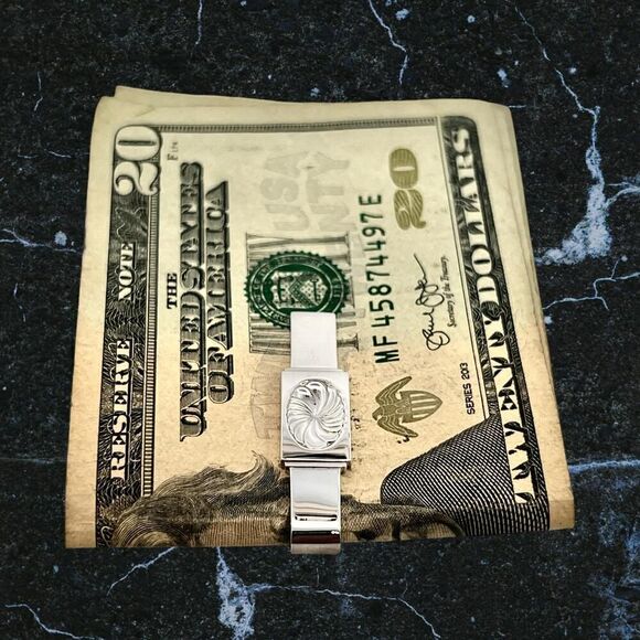 Georg Jensen Estate Money Clip Tie Clip Silver GJ36 - Picture 9 of 15